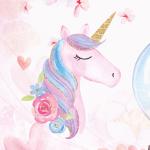 Papier peint licorne