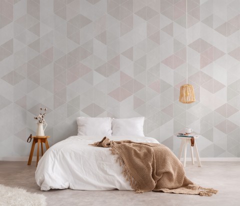Scandinavian Style Pastel Geometric Design Wallpaper - STYLE 2