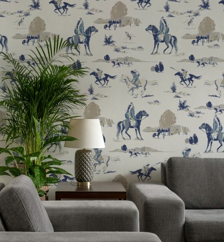 Retro Western Cowboys Wallpaper Mural